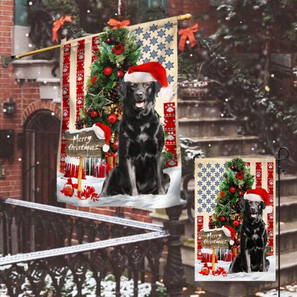Black Lab Christmas Ornament: American Flag Patriotic Dog Decor - Image 4