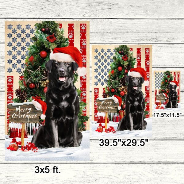 Black Lab Christmas Ornament: American Flag Patriotic Dog Decor - Image 7