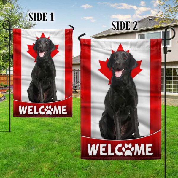 Canadian Flag Black Lab Dog Welcome Mat - TQN1182F - Image 5