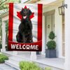 Canadian Flag Black Lab Dog Welcome Mat - TQN1182F