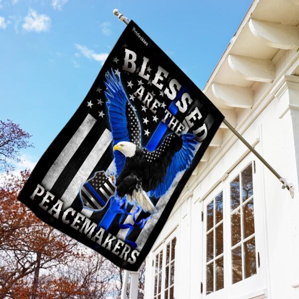 Blessed Are The Peacemakers Flag: MLH1087F - Christian Peace Symbol Banner - Image 2