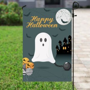 Boo Ghost In Chains Garden Flag