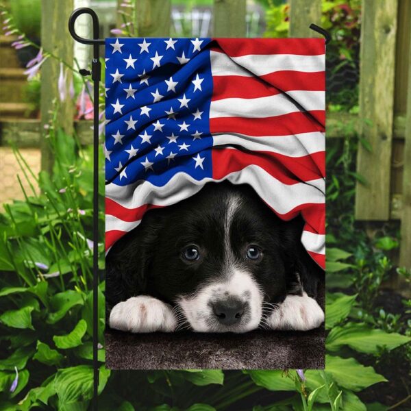 American Patriot Border Collie Flag - Image 7