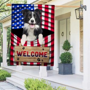 Patriotic Border Collie 4th of July T-Shirt