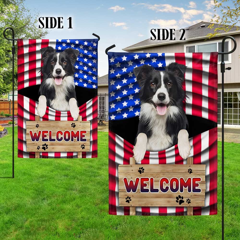 Patriotic Border Collie 4th of July T-Shirt - Image 5