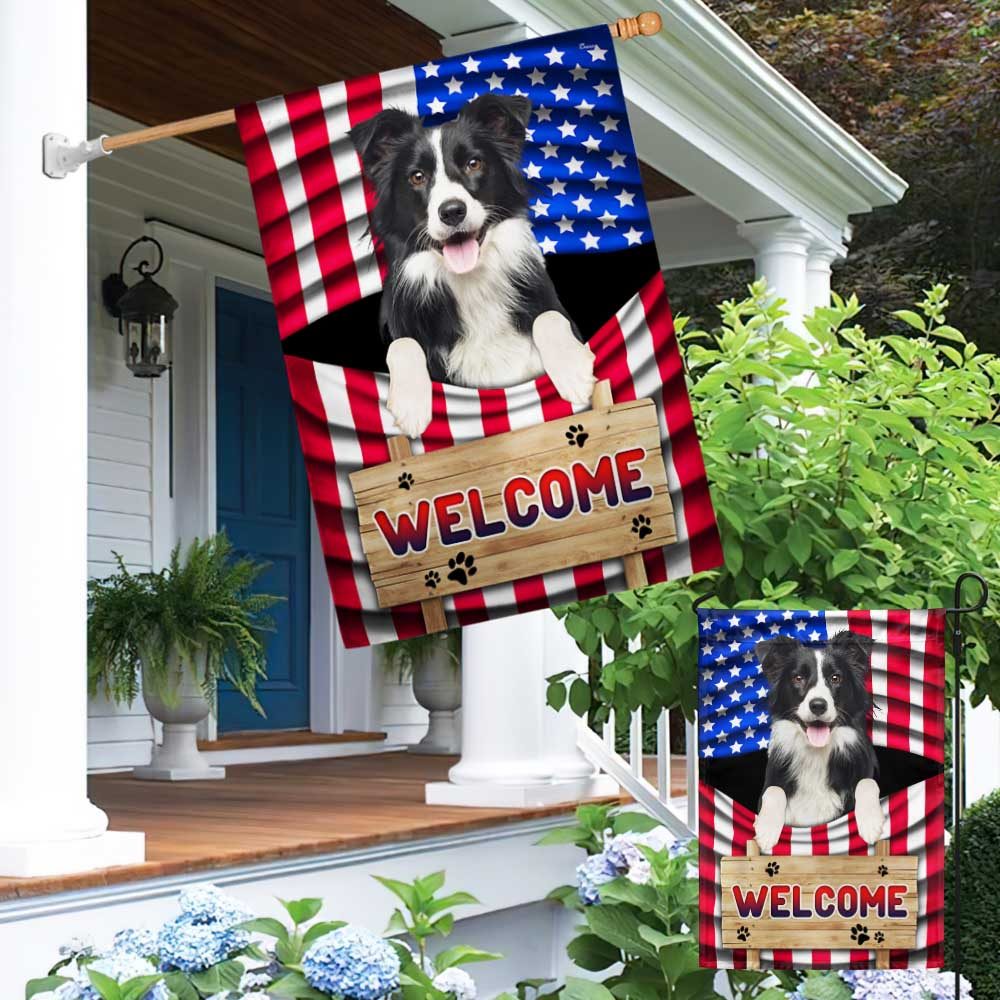 Patriotic Border Collie 4th of July T-Shirt - Image 4