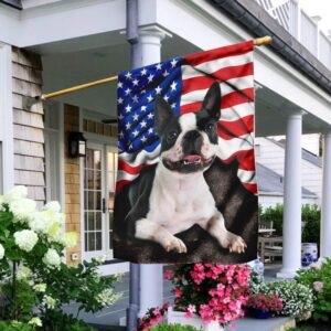 Boston Terrier American Flag Patriot Dog Apparel