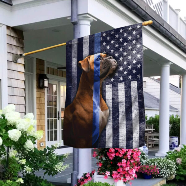Thin Blue Line Boxer Shorts: American Flag Design THB2426F
