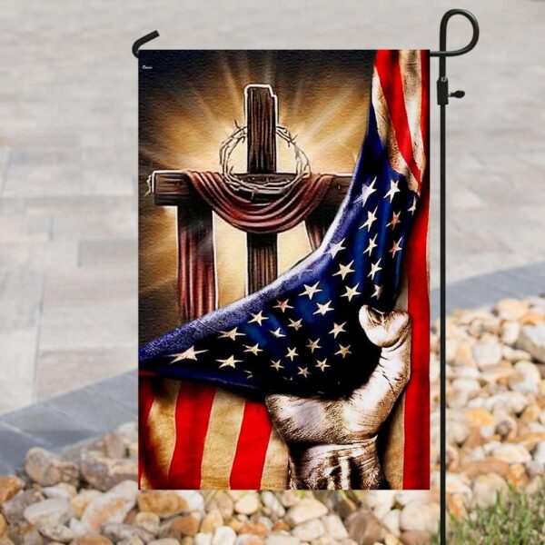 Bright Christian Cross Flag PSL102Fv2: Inspiring Faith & Patriotism - Image 3