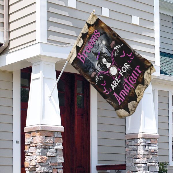 Witchy Motorcycle Flag: Brooms Are For Amateurs (DDH1999F) - Image 4