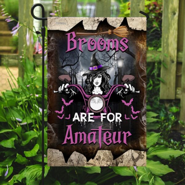 Witchy Motorcycle Flag: Brooms Are For Amateurs (DDH1999F) - Image 7