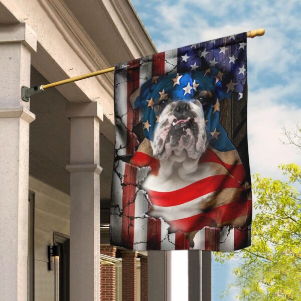 Patriotic Bulldog: American Flag Design - Image 6