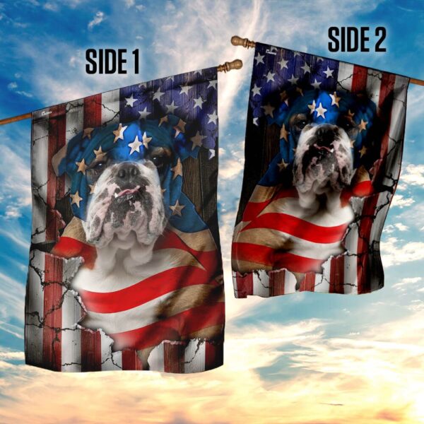 Patriotic Bulldog: American Flag Design - Image 10
