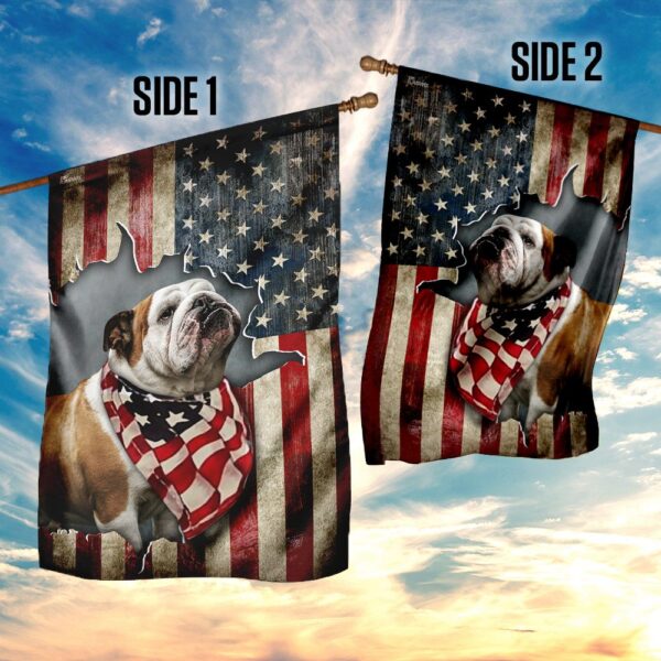 Bulldog 4th of July Flag: Patriotic Decor THN2196F - Image 5