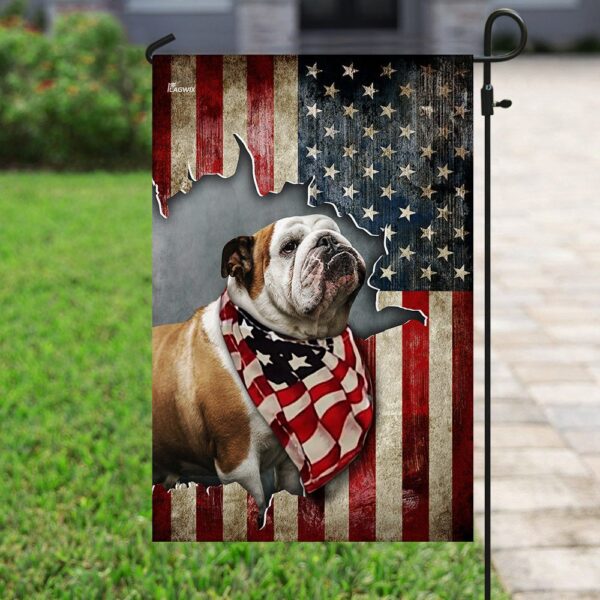 Bulldog 4th of July Flag: Patriotic Decor THN2196F - Image 6