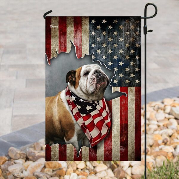 Bulldog 4th of July Flag: Patriotic Decor THN2196F - Image 8