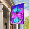 Butterfly Faith Hope Love Flag: THN2028F Garden Decor