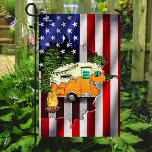 American Flag Camping Camper THB2381F: Patriotic Outdoor Adventure - Image 7