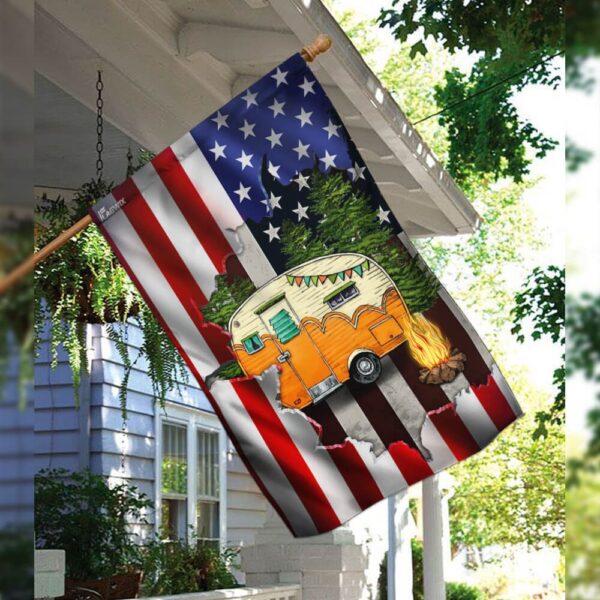 American Flag Camping Camper THB2381F: Patriotic Outdoor Adventure - Image 3