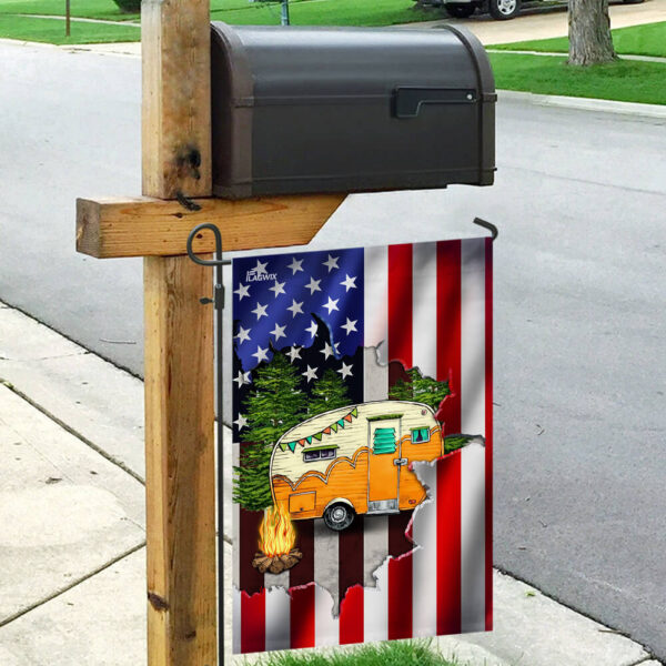 American Flag Camping Camper THB2381F: Patriotic Outdoor Adventure - Image 9