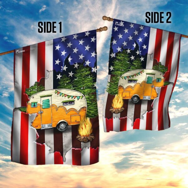 American Flag Camping Camper THB2381F: Patriotic Outdoor Adventure - Image 5