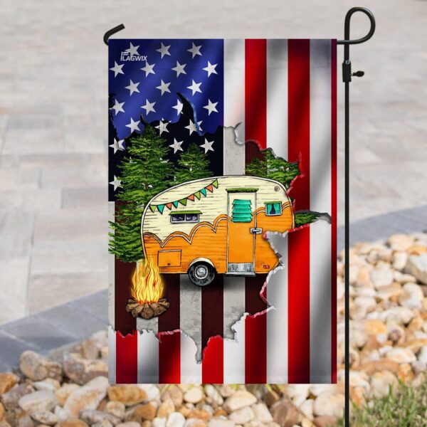 American Flag Camping Camper THB2381F: Patriotic Outdoor Adventure - Image 8