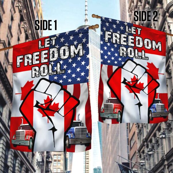 Canada Freedom Convoy Flag: Let Freedom Roll (DBD3299F) - Image 3