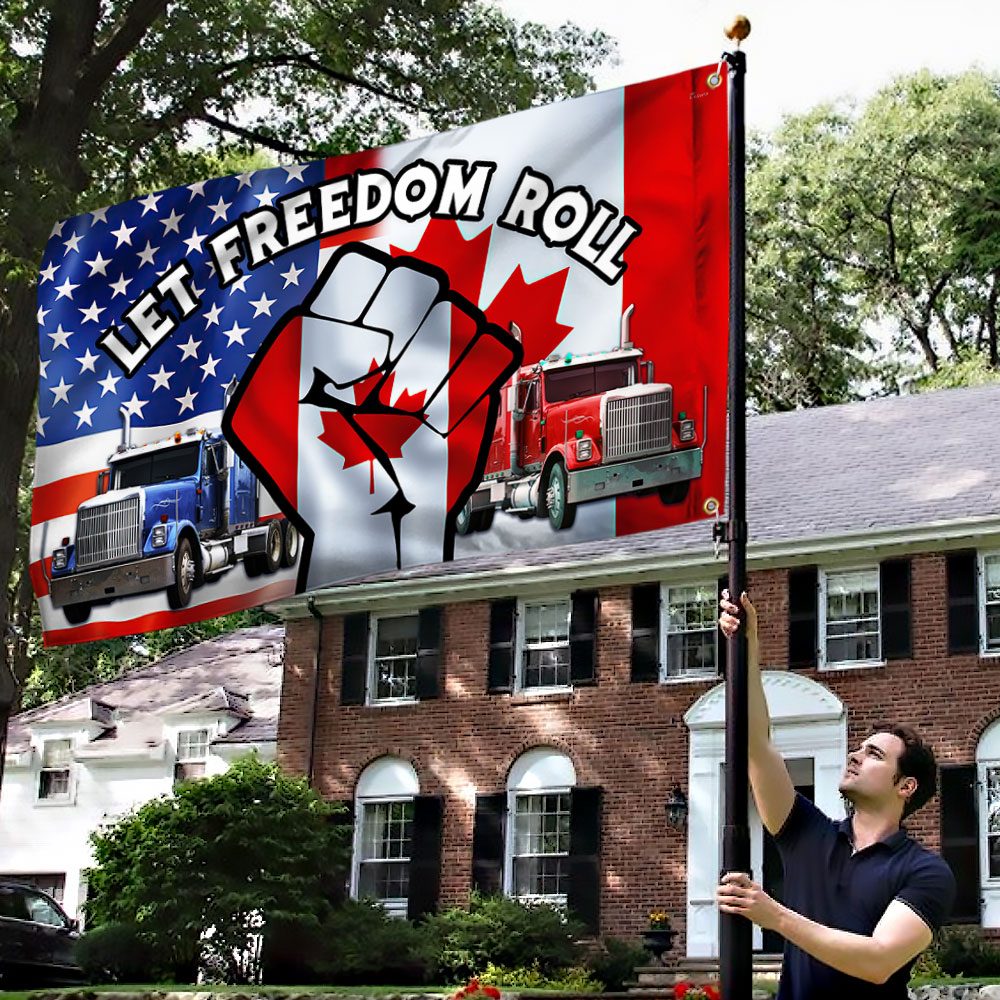 Canada Freedom Convoy Flag: Let Freedom Roll (DBD3299GF) - Image 3