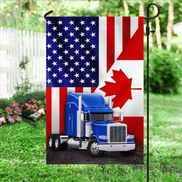 Canada Trucker Flag: Freedom Convoy 2022 - Canadian & American Flags - Image 4