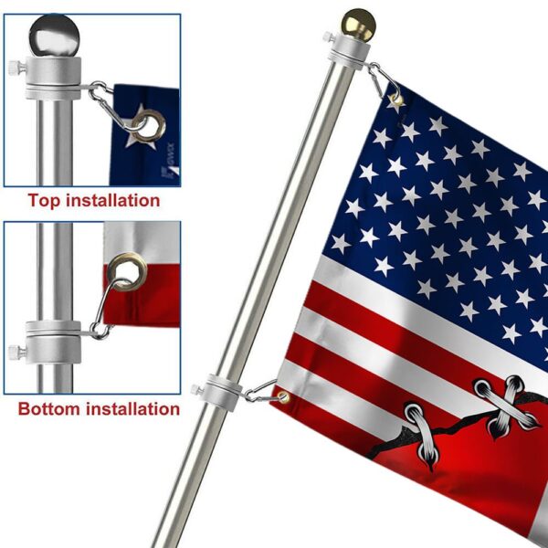 Canadian American Grommet Flag: QNN196GF - Patriotic Outdoor Banner - Image 6