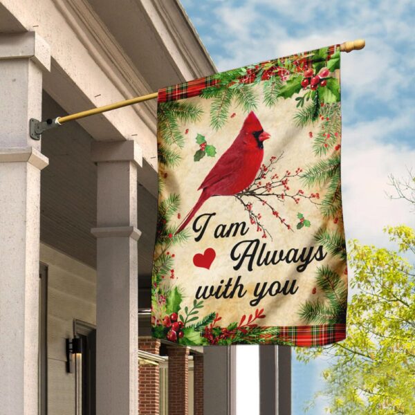Cardinal. I Am Always With You Flag THN1998F