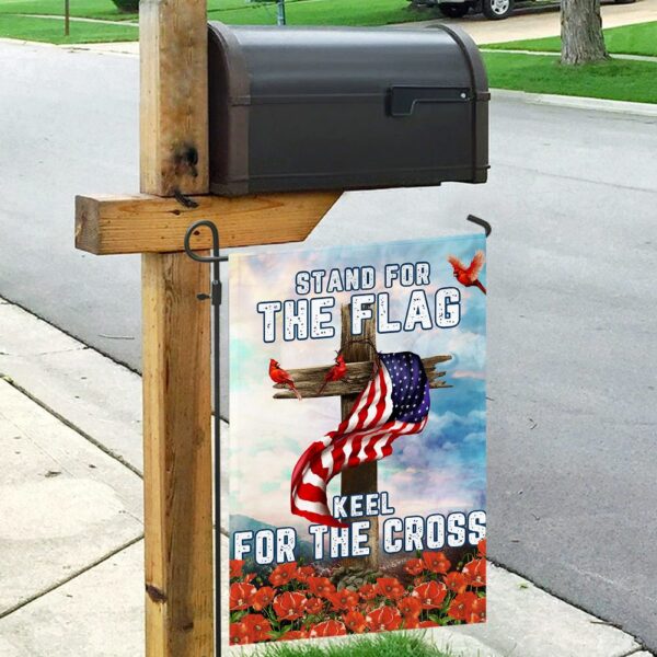 Patriotic Cardinal Cross American Flag Decor THN2024F - Image 9