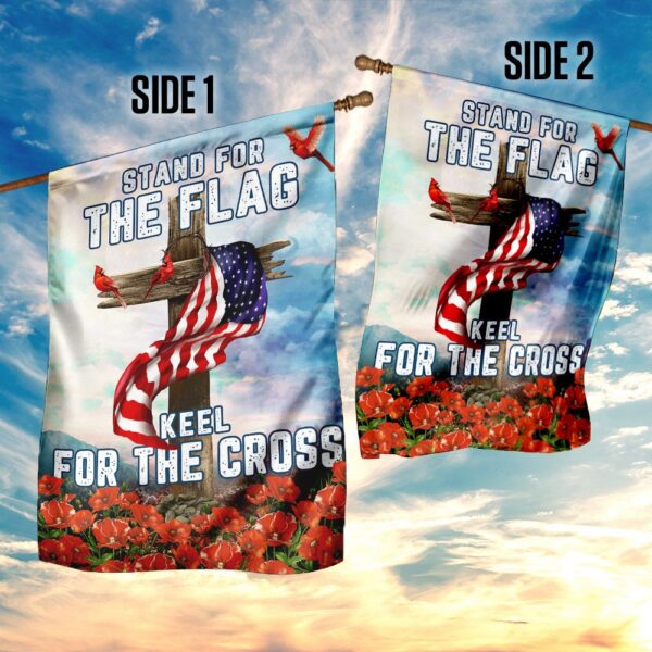 Patriotic Cardinal Cross American Flag Decor THN2024F - Image 5