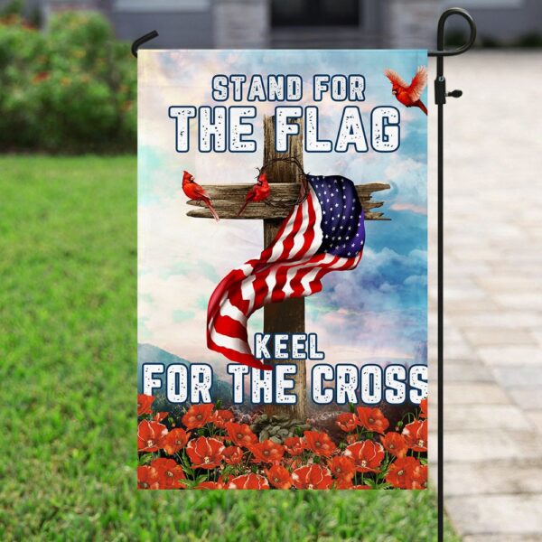 Patriotic Cardinal Cross American Flag Decor THN2024F - Image 6