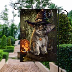 Cat Magic Garden Flag