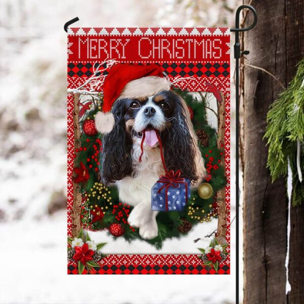 King Charles Spaniel Christmas Dog Flag | Cavalier Breed Holiday Decor - Image 6
