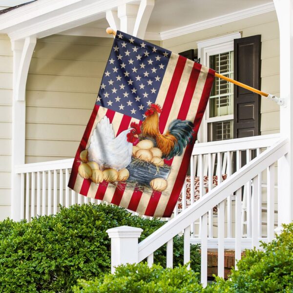 Patriotic Chicken Coop: American Flag Design - Image 2