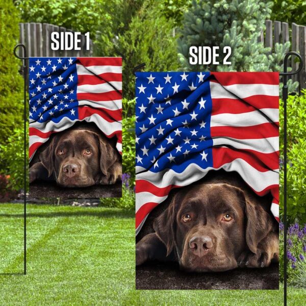 Chocolate Lab Patriot: American Flag Dog Decor - Image 8
