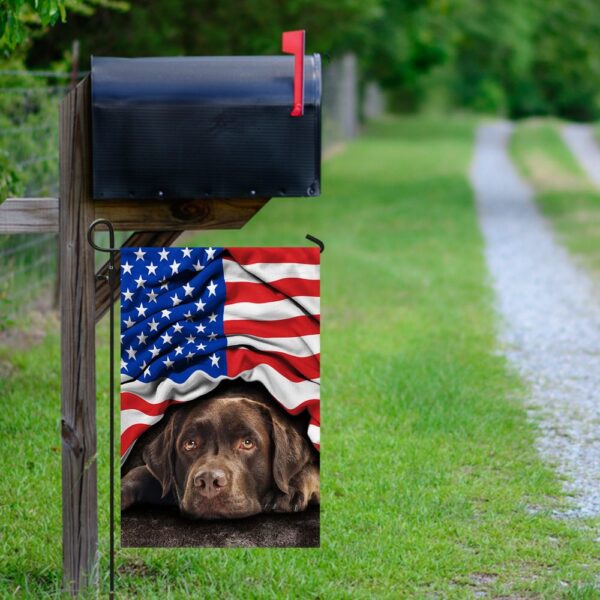 Chocolate Lab Patriot: American Flag Dog Decor - Image 9