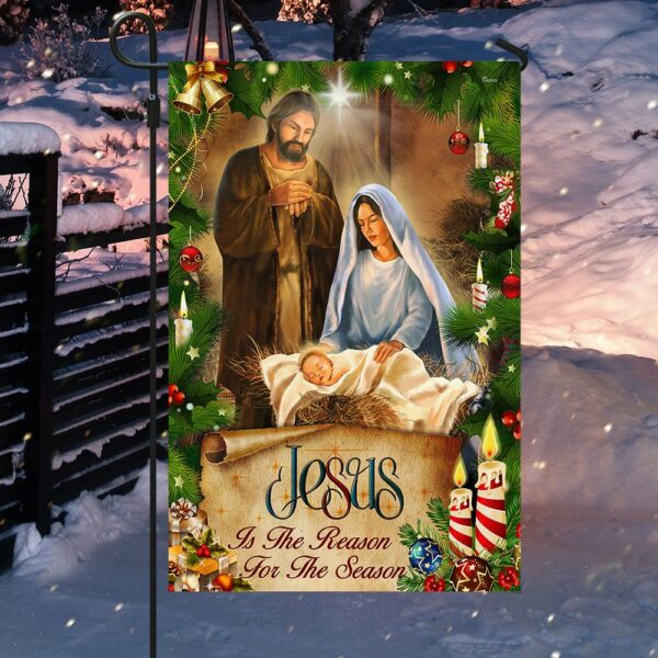 Christian Gifts for Women, Men, Grandpa, Grandma - American Flags Decor For Outside TRL1629F, The Birth of Jesus Decoration, Religious Gift for Family Friends - Image 5