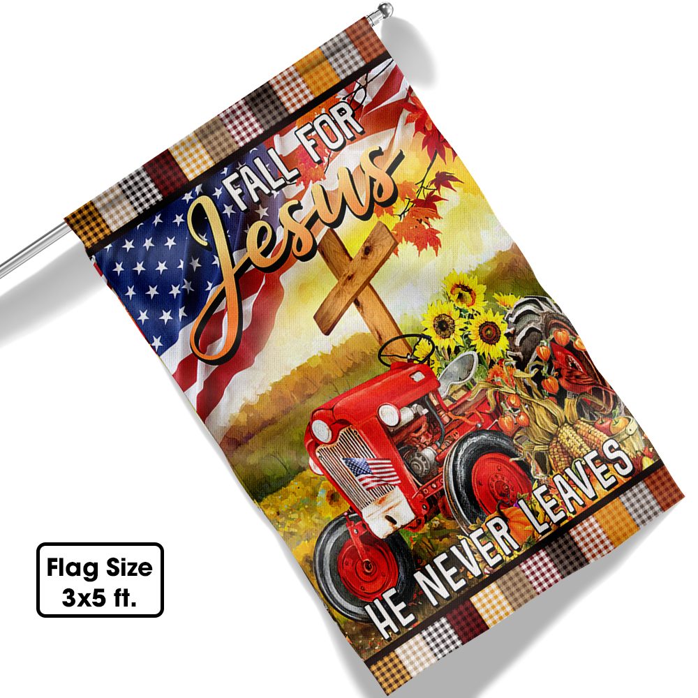 Christian Tractor Flag: Fall For Jesus - BNN437Fv2 - Image 6