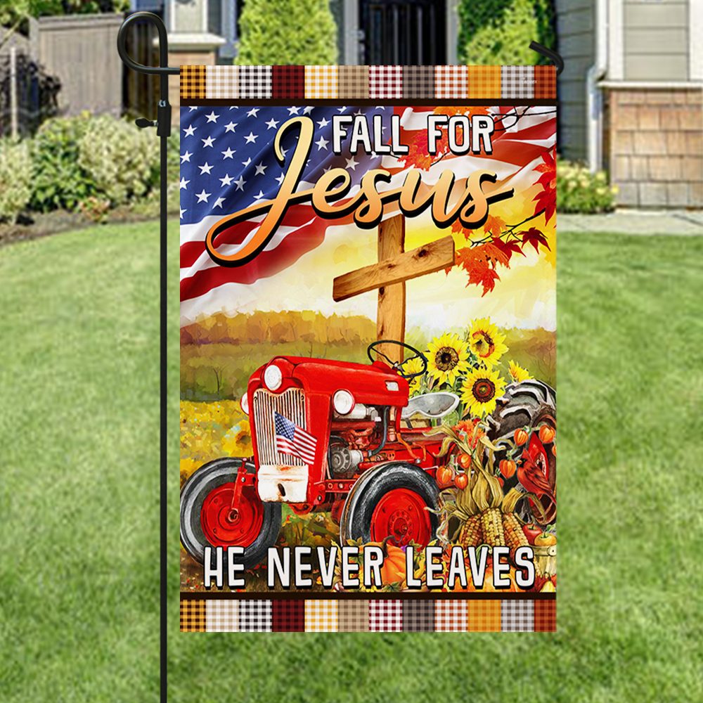 Christian Tractor Flag: Fall For Jesus - BNN437Fv2 - Image 3