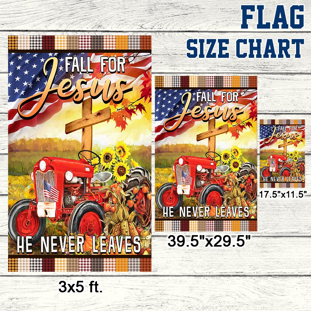 Christian Tractor Flag: Fall For Jesus - BNN437Fv2 - Image 7