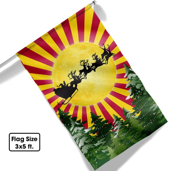 Arizona Christmas Santa & Reindeer Flag (LNT824F) - Image 6