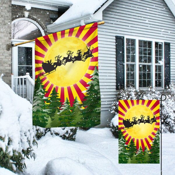 Arizona Christmas Santa & Reindeer Flag (LNT824F) - Image 4