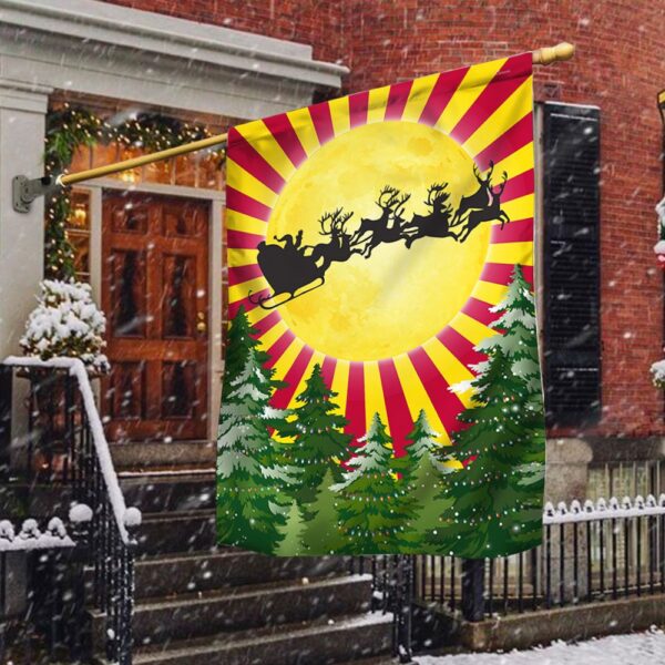 Arizona Christmas Santa & Reindeer Flag (LNT824F)