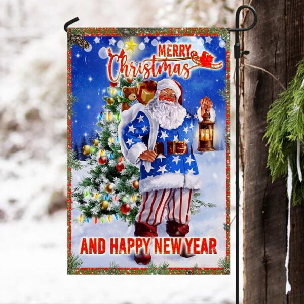 Merry Christmas Flag: Santa, Happy New Year Banner ANT307F - Image 4
