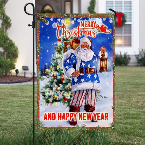 Merry Christmas Flag: Santa, Happy New Year Banner ANT307F - Image 5