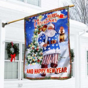 Merry Christmas Flag: Santa, Happy New Year Banner ANT307F