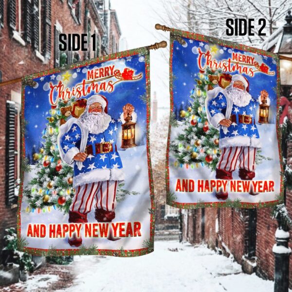 Merry Christmas Flag: Santa, Happy New Year Banner ANT307F - Image 3